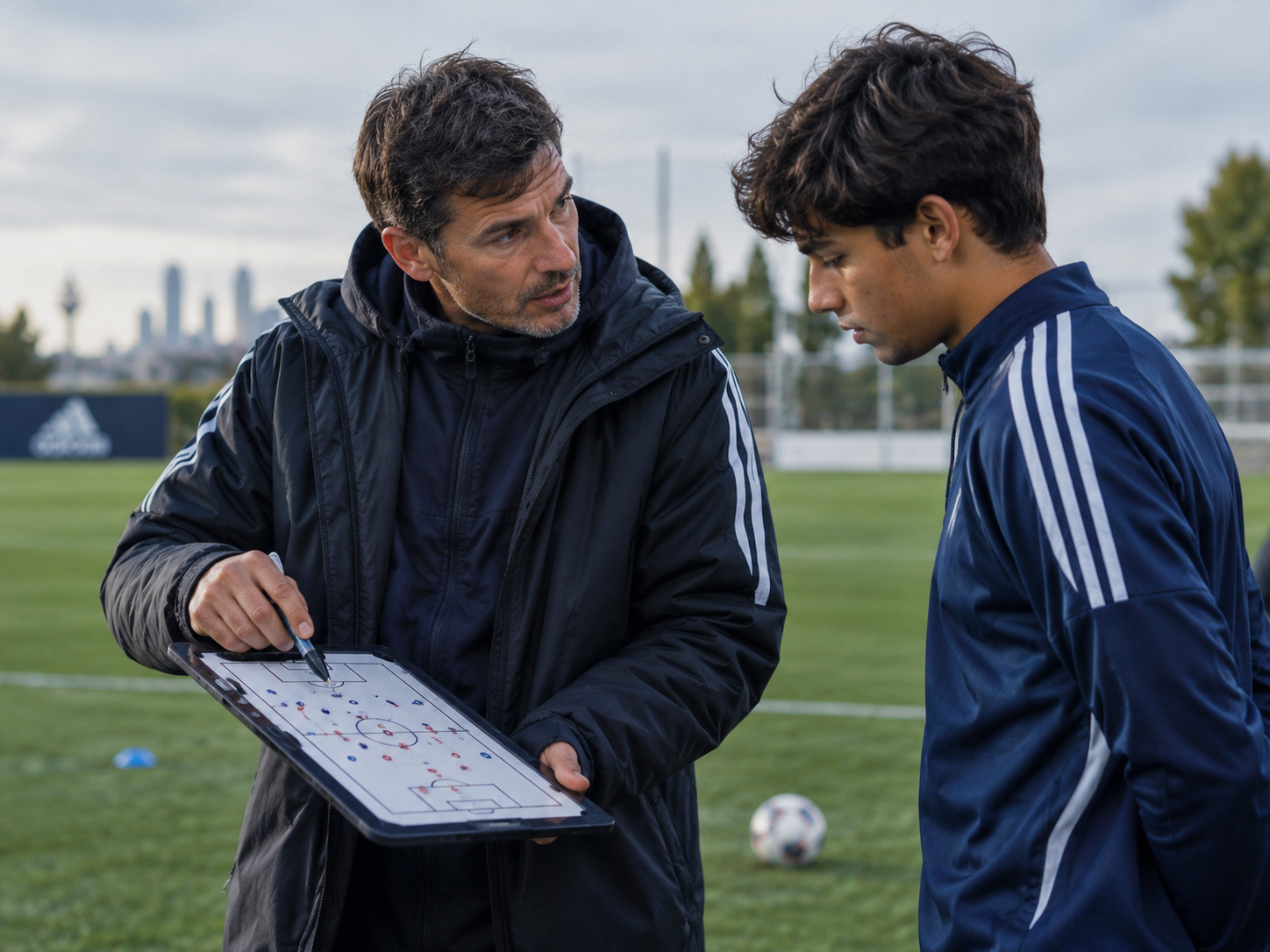 Treinamento técnico de futebol em Madrid